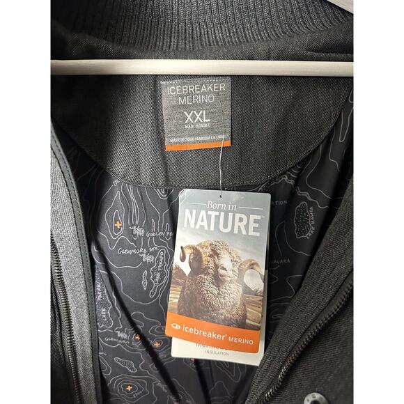 NWT Icebreaker Scout MerinoLOFT Merino Wool Lined Puff Jacket Mens XXL Hooded - Picture 4 of 10
